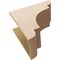 Ekena Millwork 12"W x 24"D x 24"H Classic New Brighton Rough Cedar Woodgrain TimberThane Corbel, Primed Tan CORUR12X24X24NEBRCPR - alternate 3